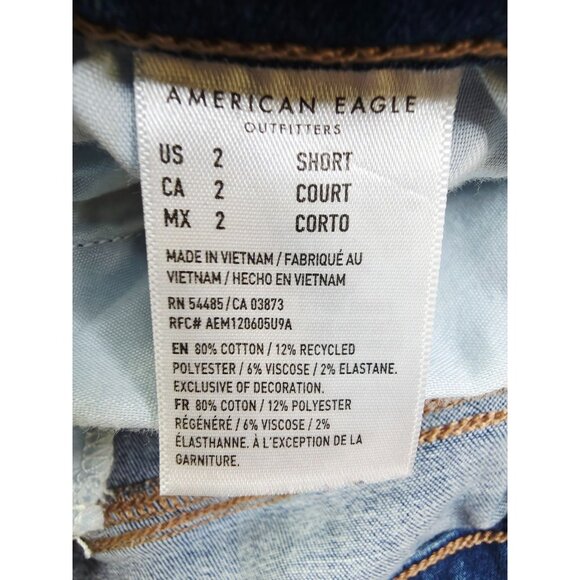 American Eagle Outfitteres Size 2 Short Womens 29" Inseam Low Rise Flare Jeans - Picture 9 of 13